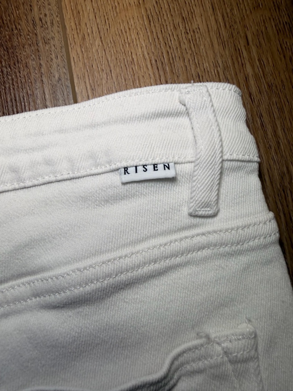 White Distressed Women’s Jean Shorts - Picture 6 of 12